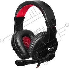 Гарнитура проводная с микрофоном Oklick Phoenix HS-L320G черный/красный 1.9м мониторы оголовье (NO-3000)