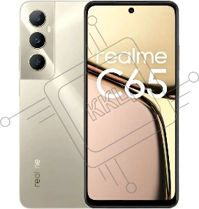 Смартфон Realme C65 RMX3910 256Gb 8Gb золотистый 3G 4G 2Sim 6.67