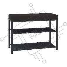 Банкетка ЗМИ Торонто 23S каркас графит,сиденье серый БТ23СГрС Банкетка ЗМИ Торонто 23S каркас графит,сиденье серый БТ23СГрС