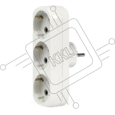 Тройник Smartbuy (SBE-16-A02-3z) 3 гнезда с заземлением плоский 16А 250B