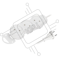 Удлинитель бытовой Smartbuy (SBE-10-3-07m-N) 3 гн х 7,0 м белый Удлинитель бытовой Smartbuy (SBE-10-3-07m-N) 3 гн х 7,0 м белый