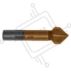 Зенковка конусная Denzel под М8, HSS, по металлу, цилиндрический хвостовик