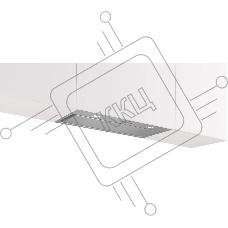Встраивамая вытяжка шириной 70 см, производительность до 595 м3/ч., 3 ступен и + интенсивный режим, LED-освещение, кнопочный переключатель
