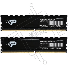 Оперативная память Patriot Signature Premium, DDR5, 32GB (2x16 GB), 4800 MHz, CL40, радиатор, черный