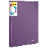 Папка на 2-х кольцах Silwerhof Perlen 271957-73 A4 1мм кор.38мм внутр. с вставкой сиреневый металлик