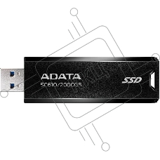 Внешний SSD ADATA SC610, 2TB, USB 3.2 Gen 2 Type-A, R/W 550/500, черный