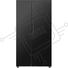 Холодильник Weissgauff WSBS 550 Built-in NoFrost Inverter черный двухкамерный 325/190л морозилка сбоку, No Frost, Side by Side