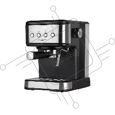 Кофеварка рожковая Scarlett SC-CM33022 серебристый/черный, исп. кофе - молотый, 1.5 л, 1100 Вт, 15 Бар.