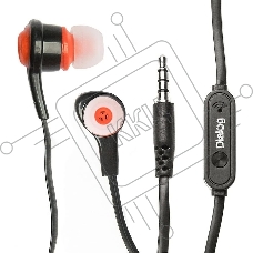 Гарнитура Dialog ES-50 черный с кнопкой ответа для мобильных устройств