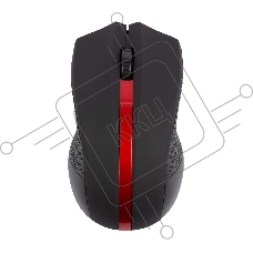 Мышь беспроводная HIPER HOMW-073 черный/красный, 1000 dpi, радиоканал, USB, кнопки - 3