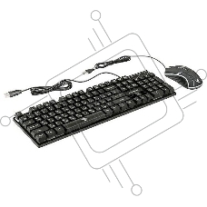 Комплект клавиатура+мышь Nakatomi KMG-2305U проводной, USB, 1600 DPI, черный