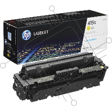 Картридж лазерный Cartridge HP 415X для LJ Pro M454/MFP M479/M480f, желтый (6 000 стр.) (желтая упаковка)