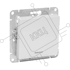Механизм выключателя EKF UP1-SWA-14 одноклавишный, с подсветкой, алюминий Эпика