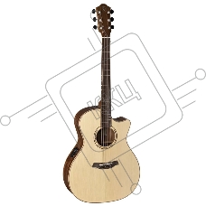 Электроакустическая гитара BATON ROUGE AR101S/ACEC-N Кол-во струн: 6, верхняя дека: ель, корпус: сантос, гриф: махагон, накладка грифа: овангкол, 20 ладов, звукосниматель: Cole Clark PG3mk2, цвет: натуральный