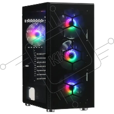 Компьютерный корпус Montech X3 GLASS, без БП, ATX 6x120mm 2xUSB3.0 1xUSB3.1 audio bott PSU, черный