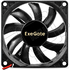 Вентилятор корпусной ExeGate EX08015B2P-24, 80 мм, 2550 об/мин, 30 дБ, 2-pin, без подсветки