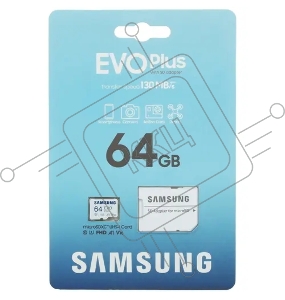 Флеш карта Samsung EVO Plus microSDXC 64gb