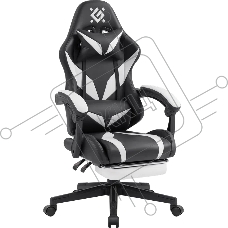 Кресло игровое Defender Aspect черный/белый, класс 4, PU, подножка Кресло игровое Defender Aspect черный/белый, класс 4, PU, подножка