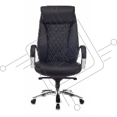 Кресло руководителя Бюрократ T-9924SL черный, кожа, крестовина металл хром Кресло руководителя Бюрократ T-9924SL черный, кожа, крестовина металл хром