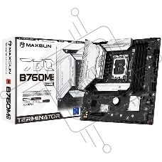 Материнская плата Maxsun Terminator B760M D4, LGA 1700, Intel B760, 4xDDR4, 4xSATA, 3xM.2, 1xPCIe 5.0 x16, 1xPCIe 3.0 x4, 1xHDMI, 1xDP, 1x 2.5Gb LAN, 2xUSB-A 3.2 Gen 1, 6xUSB-A 2.0, 3x3.5 мм, 5.1, M-ATX