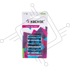 Элемент питания LR03 (АAA) 1.5V Alkaline 12BL, КОСМОС (KOCLR03BL12)