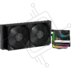 Система охлаждения Ocypus Sigma L24 PRO BK IPS Display/ черный/ 290W/ All Intel/ AMD AM* / Screws