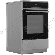 Плита электрическая Gorenje GEC5C61XPA серебристый, конфорок 4 электрических, духовка 70 л, 50 см x 85 см x 59.4 см