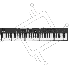 Клавиатура MIDI [231542] Arturia [KeyLab Essential 88 mk3 Black] 88 клавиш, LCD дисплей, 9 энкодеров, 8 пэдов, 9 фейдеров, 12 кнопок управления, колеса высоты тона и модуляции, 1/4