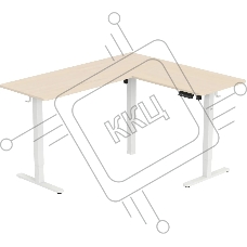 Стол для компьютера Cactus угловой подъемный столешница МДФ, белый дуб каркас белый 140x72x60см (CS-EDXL-WWD) Стол для компьютера Cactus угловой подъемный столешница МДФ, белый дуб каркас белый 140x72x60см (CS-EDXL-WWD)