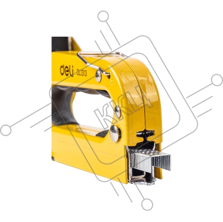 Мебельный степлер Deli DL1313 3-в-1. 4-8мм. 0,6 кг. Полностью стальная конструкция. Подходит для D/U/T.