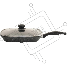 Сковорода-гриль StarWind Chef SW-CH3027GGR, 27х27см, без крышки, серый