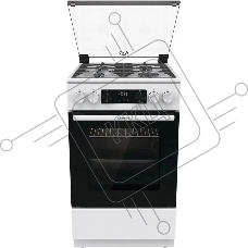 Плита газовая Gorenje GGI5C23WF белый, конфорок 4 газовых, духовка 67 л, 50 см x 85 см x 59.4 см