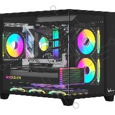 Компьютерный корпус AeroCool / Formula Crystal Z9ML Floe черный без БП mATX 4x120мм 2xUSB 3.0 audio bott PSU