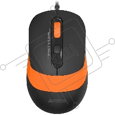 Мышь проводная A4Tech Fstyler FM10S черный/оранжевый, 1600 dpi, USB, кнопки - 4
