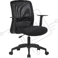 Кресло компьютерное Cactus CS-MC333-BK черный, сиденье черный, сетка/ткань, низк.спин. крестов. пластик, пластик черный Кресло компьютерное Cactus CS-MC333-BK черный, сиденье черный, сетка/ткань, низк.спин. крестов. пластик, пластик черный