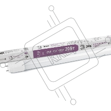 Лампа светодиодная ЭРА Б0033005 STD LED T8-20W-865-G13-1200mm G13 поворотный 20 Вт трубка стекло холодный дневной свет