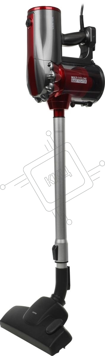 Пылесос вертикальный Centek CT-2561 красный/черный, питание от сети, 150 Вт, уборка сухая, пылесборник 0.5 л