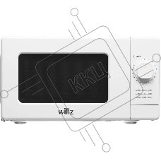 Микроволновая печь WILLZ MOS-2008MW белый, 20 л, 700 Вт, переключатели - поворотный механизм