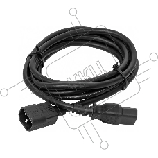 Кабель питания TERACOM для PDU IEC 60320 C13 - IEC 60320 C14 сечение 3x1.5мм2 250В 10A длина 2.0 метра