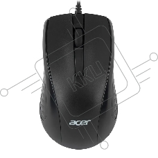 Мышь проводная Acer OMW136 черный, 1200 dpi, USB, кнопки - 3