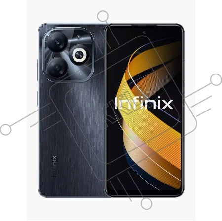 Смартфон Infinix X6525B Smart 8 Pro 128Gb 8Gb черный моноблок 3G 4G 2Sim 6.56