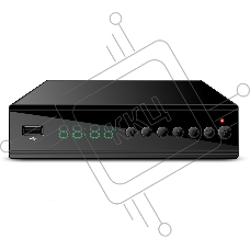 Ресивер эфирный цифровой DVB-T2/C HD HD-350 металл, дисплей DOLBY DIGITAL, HEVC Сигнал Electronics