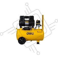 Компрессор воздушный безмаслянный Deli DL-WKY25-E1 (мощность 1,2кВт, 25литров, 80л/мин, 7атм, 2800об/мин)