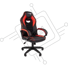 Кресло игровое Chairman game 16 черный/красный, экокожа, регулируемый угол наклона, механизм качания Кресло игровое Chairman game 16 черный/красный, экокожа, регулируемый угол наклона, механизм качания