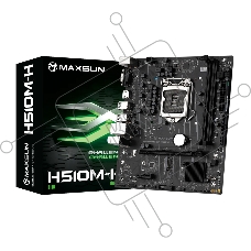 Материнская плата Maxsun Challenger H510M-H, LGA 1200, Intel H470, 2xDDR4, 1xM.2, 3xSATA, 1xPCIe 3.0 x16, 1xPCIe 3.0 x1, 1xHDMI, 1xVGA,1x 1Gb LAN, 4xUSB 2.0, 2xUSB 3.0, 5.1, mATX