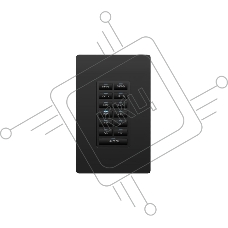 Модуль- 13-кнопочную Ethernet-клавиатуру Metreau в держателе, которая позволяет устанавливать ее в HydraPort HPX-600,900 и 1200 [FG565-12-BL-00] AMX HPX-U400-R-MET-13E