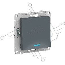 Механизм выключателя 1-кл. СП AtlasDesign 10А IP20 (сх. 1а) 10AX с подсветкой грифель