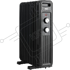 Радиатор масляный Beko Winter Range RHO 7323 B черный, 2300 Вт, 25 м2, термостат