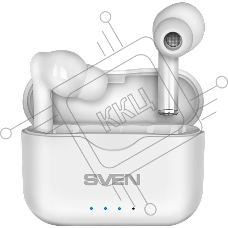 Гарнитура вкладыши Sven E-701BT белый беспроводные bluetooth в ушной раковине (SV-019518)