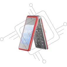 Мобильный телефон OLMIO F50 красный